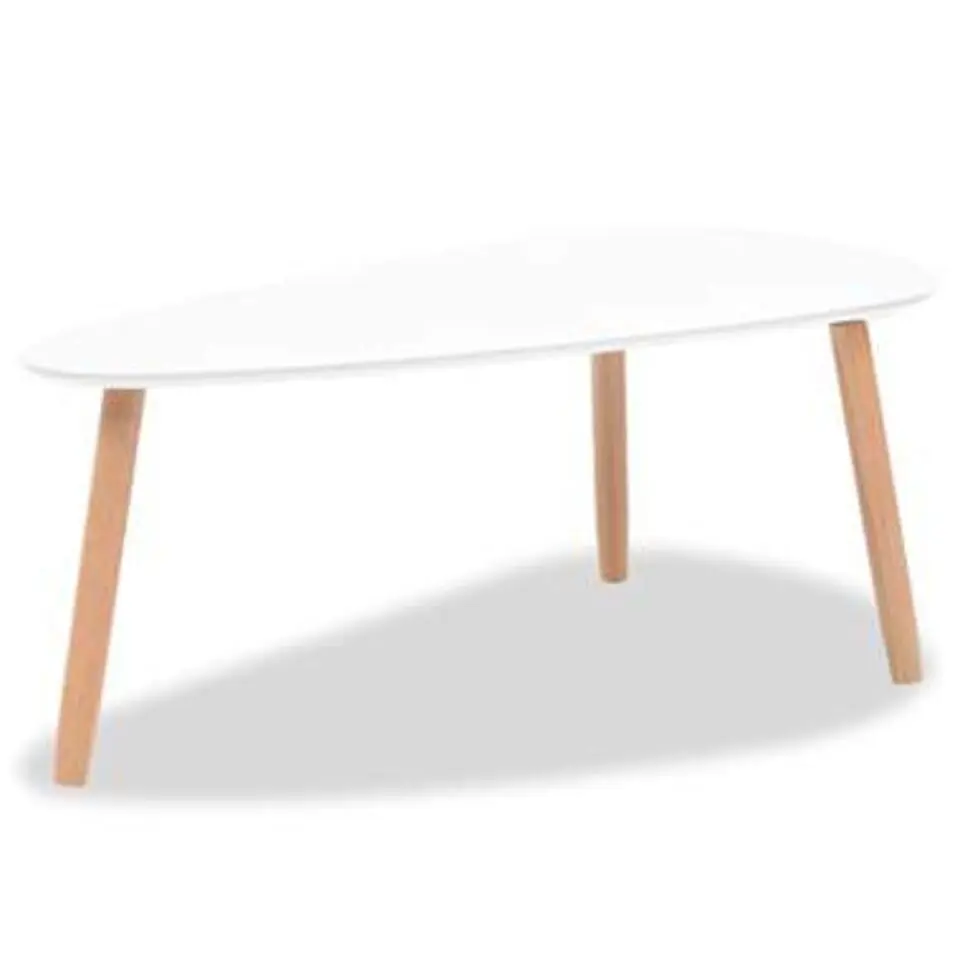vidaXL - Salontafel - Wit - Grenenhout - 2 stuks