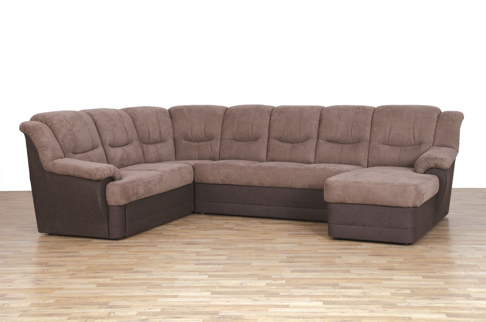Wohnlandschaft Orion Strukturstoff Braun