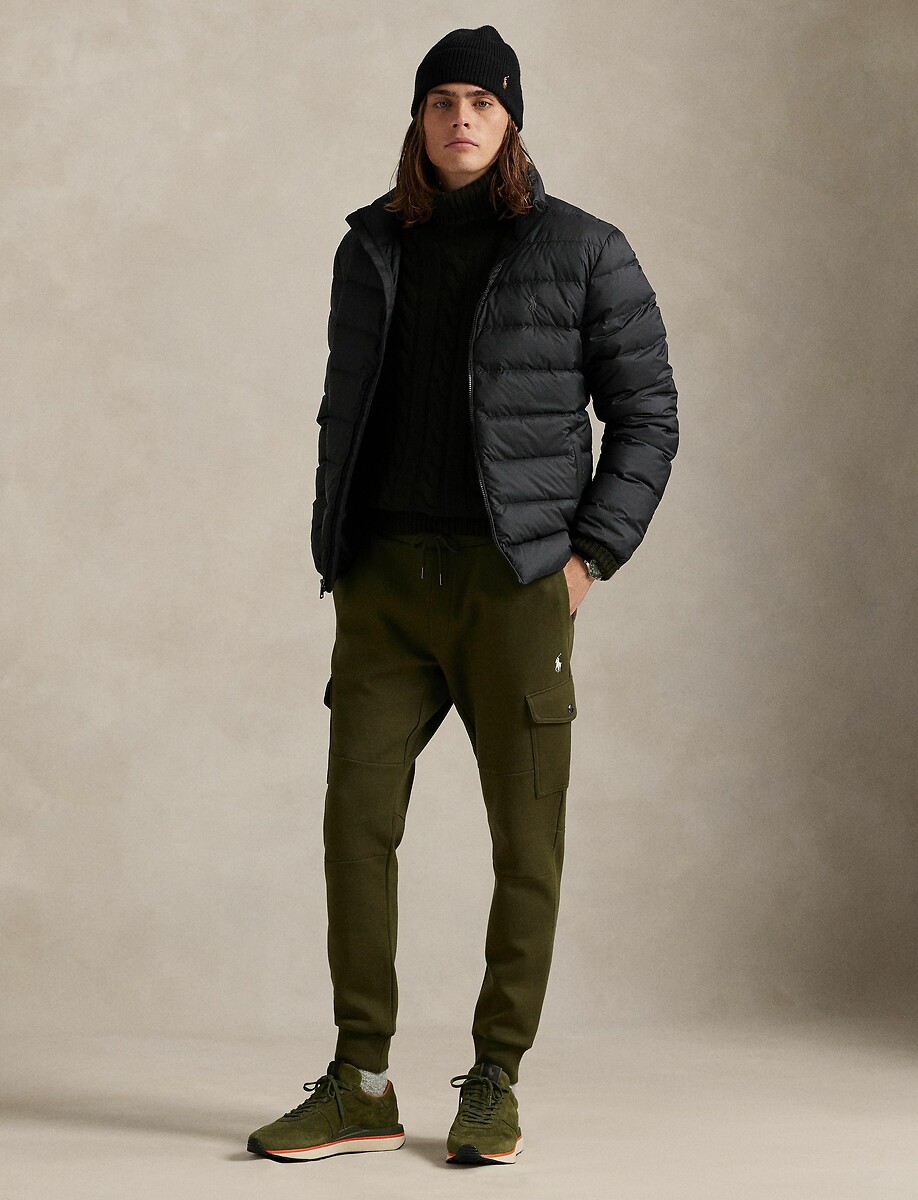 POLO RALPH LAUREN<br>Calças cargo em tecido de malha dupla