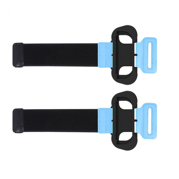(2er Set) Nintendo Switch / OLED Armband Joycon Controller Bracelet-Halterung - Schwarz / Blau
