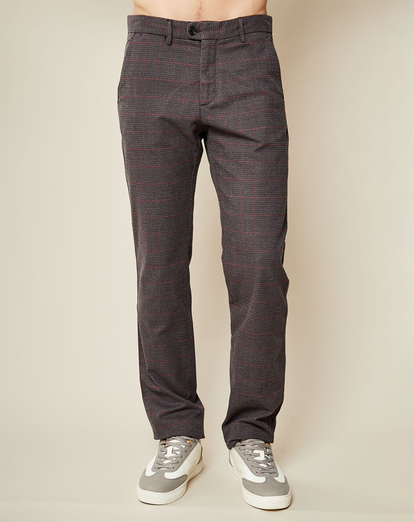 Hartford Pantalon Tobby carreaux charbon