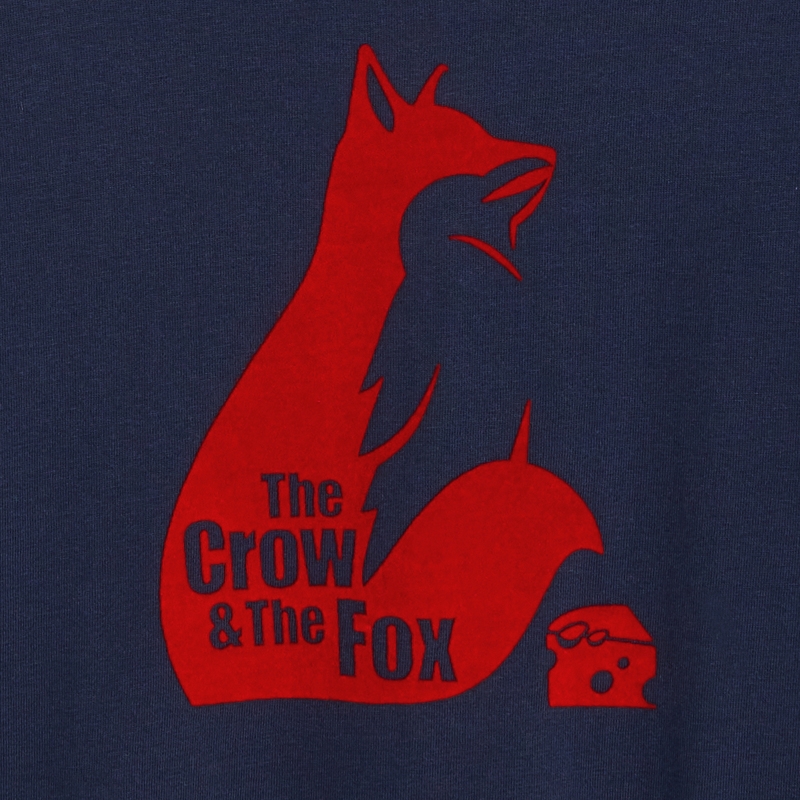 T-shirt manches longues thème fables bleu garçon