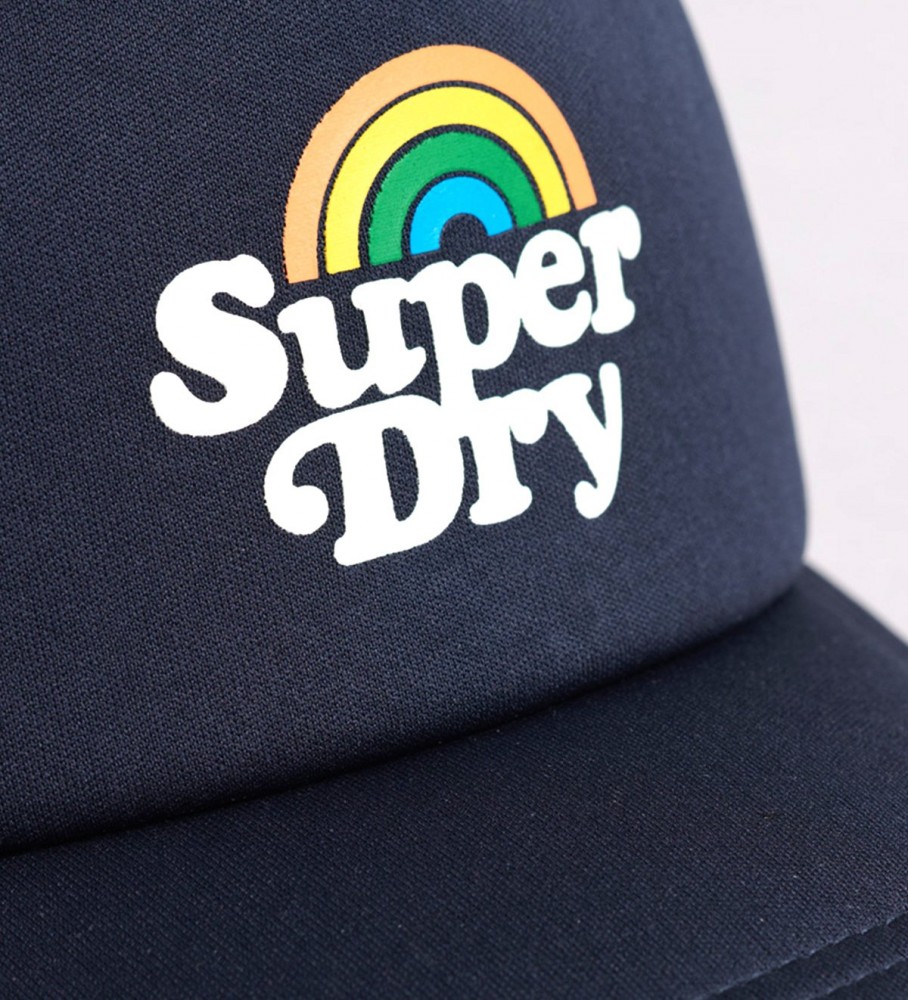 Boné Trucker Superdry Vintage Logo Azul Marinho