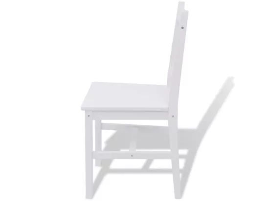 Ensemble de salle à manger trois pièces Pinède Blanc