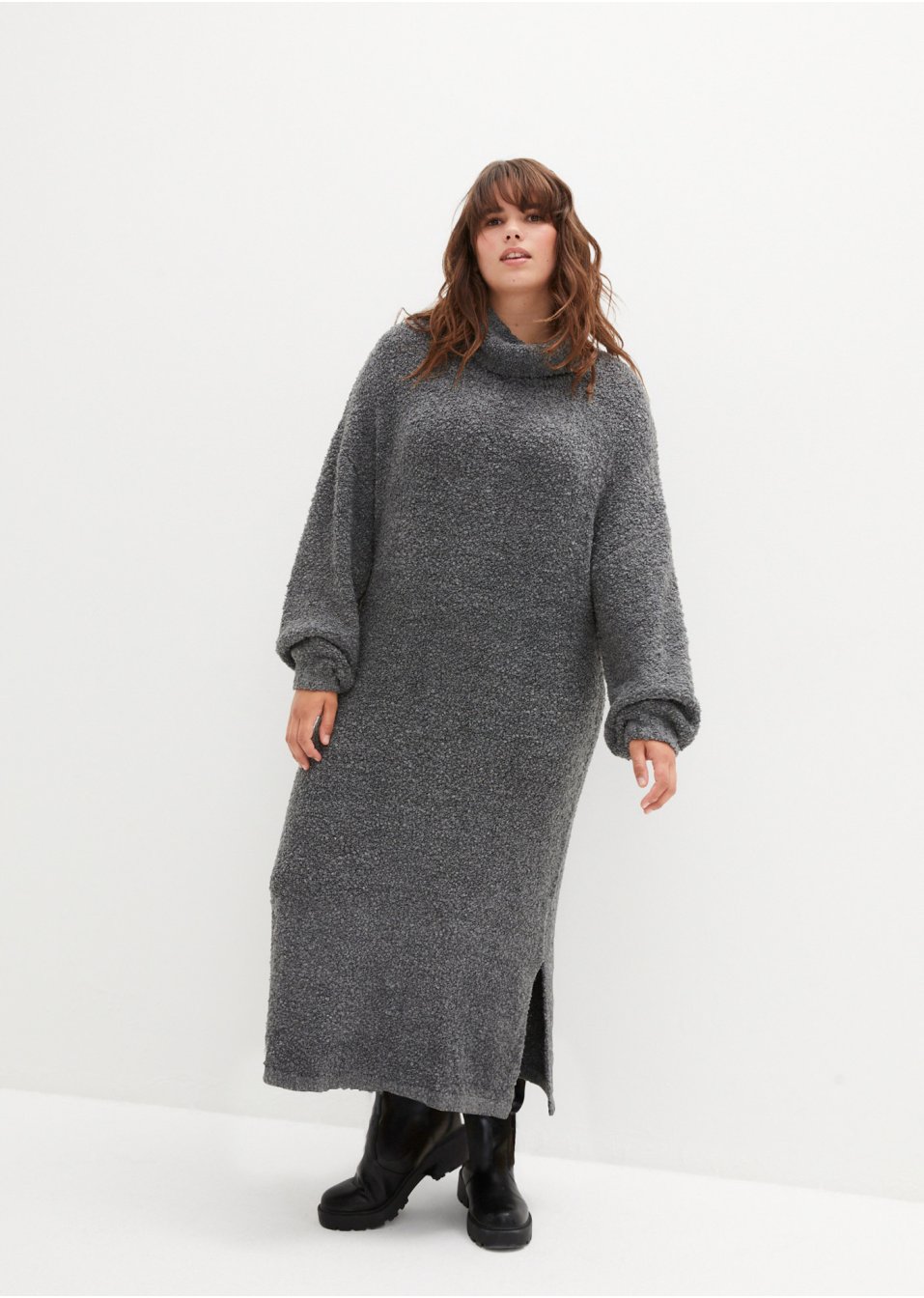 Robe en maille bouclée