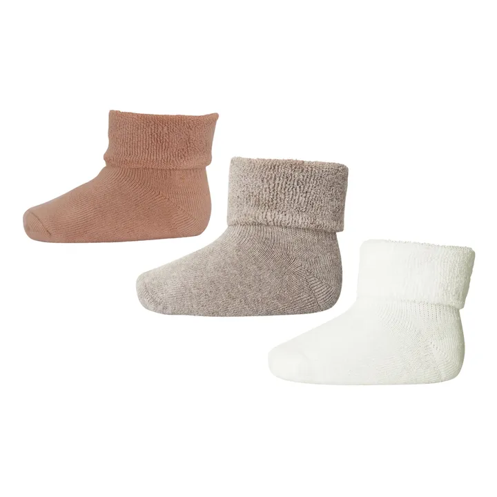 Mp Denmark Set de 3 paires de chaussettes en coton | Blanc cassé
