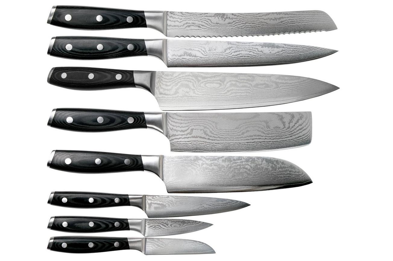 Eden Classic Damast 2030-S08, 8-delige messenset