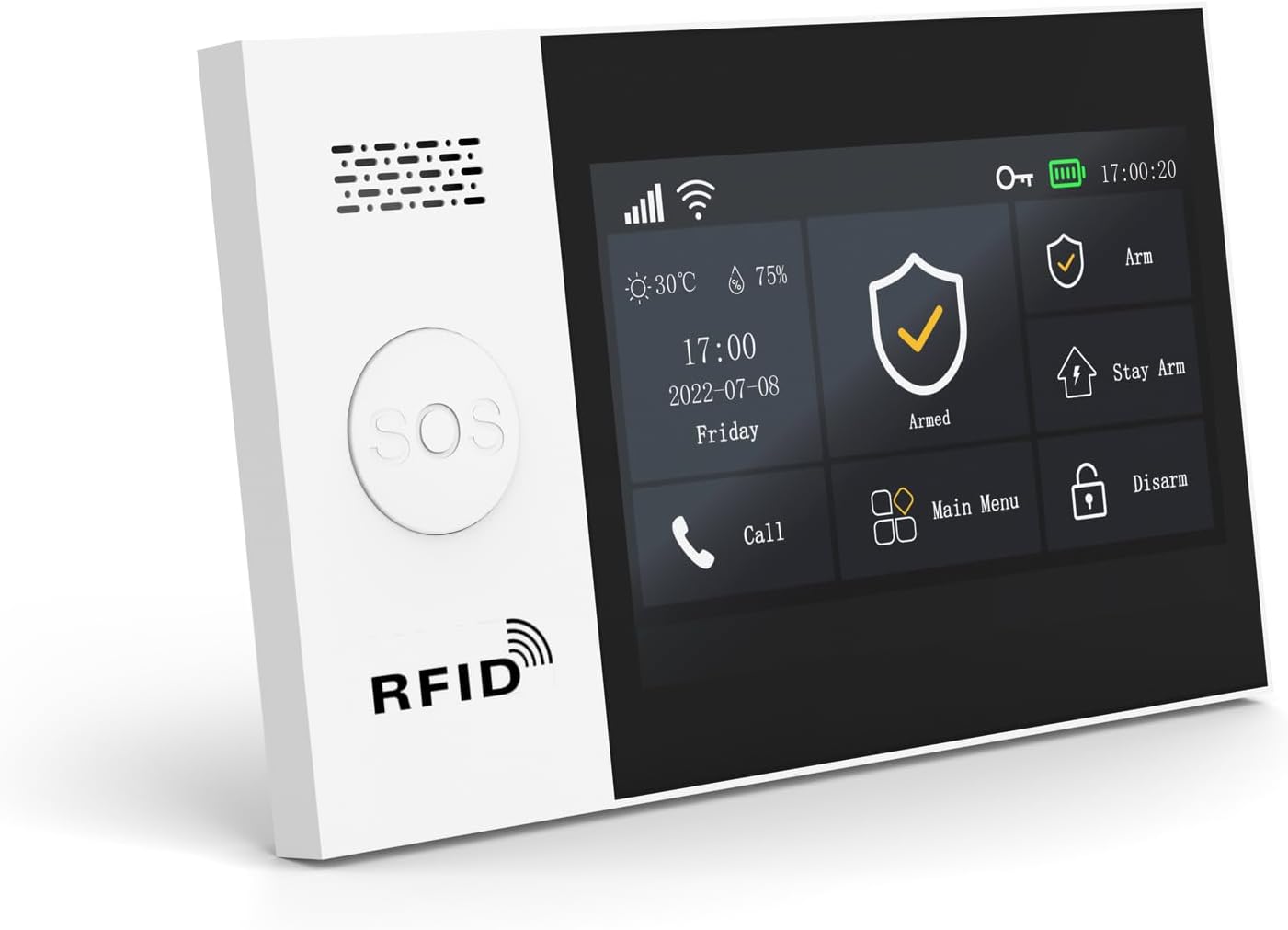 XNY Voller Touchscreen Funk Alarmanlage Haus,4G Haus Alarmanlage Komplett Set, WLAN Alarmanlage Wohnung mit APP Alarm, 21-Stück-Kit (Fenster Tür Sensoren, Bewegungsmelder, Fernbedienungen, Sirene)