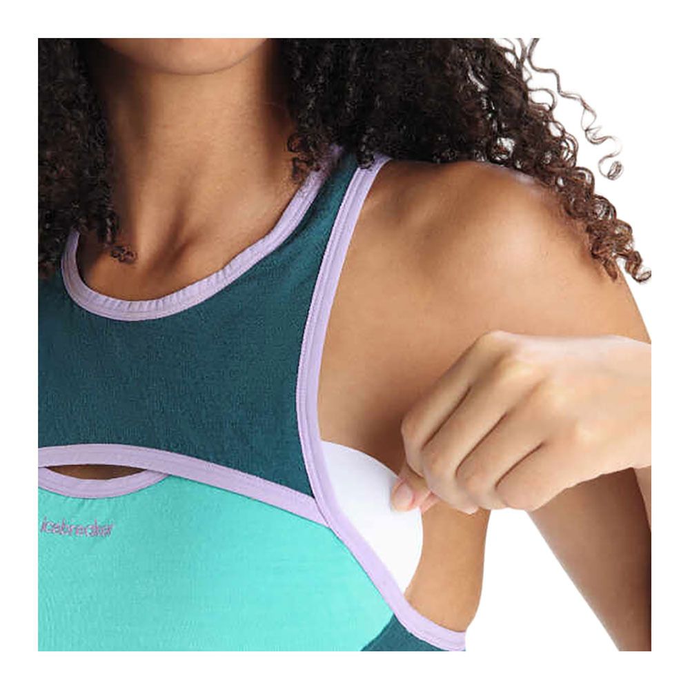 Icebreaker ZONEKNIT SPORT - Brassière Femme frsh/grnglry/cb