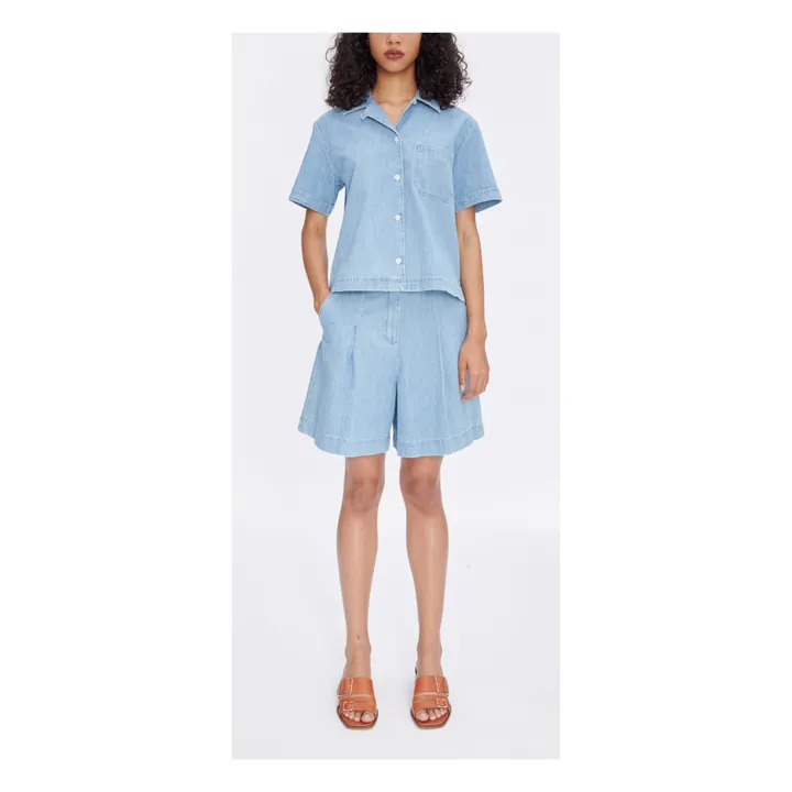 A.P.C. Chemise Maeva Coton Bio | Bleu Clair