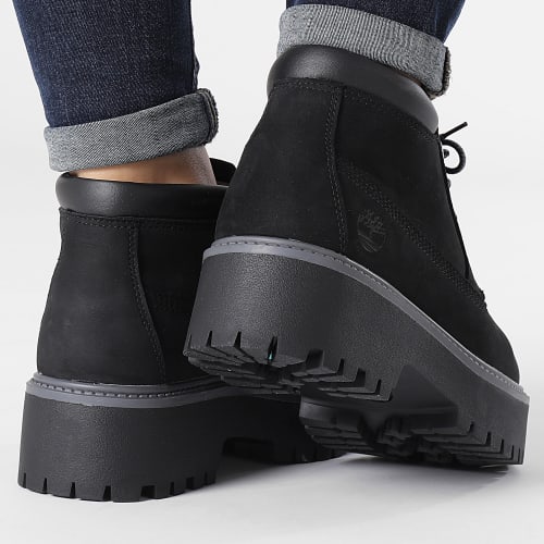 Boots Femme Heritage Platform Waterproof Chukka A5REN Black Nubuck