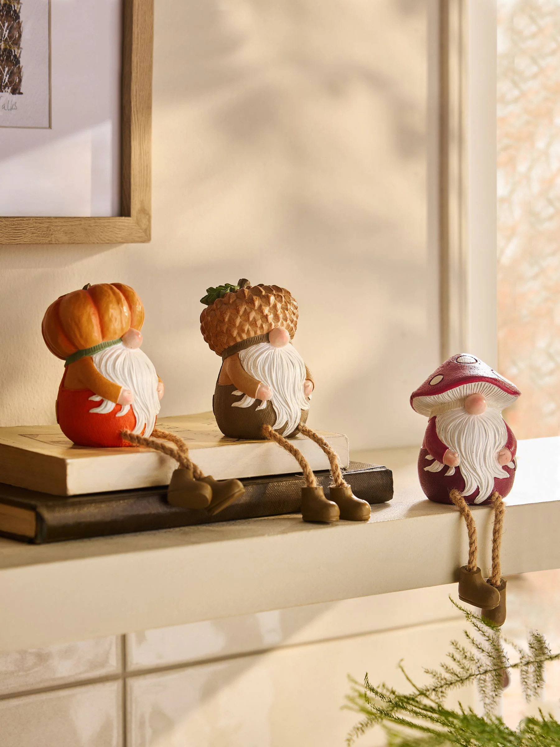 3 Pack Autumn Dangly Leg Gonk Ornaments