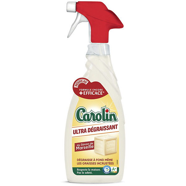 Nettoyant ultra dégraissant au savon de Marseille Carolin 650 ml