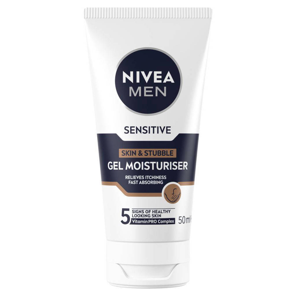 Fijne gel!Sensitive Skin & Stubble Moisturizer gezichtsgel - 50 ml