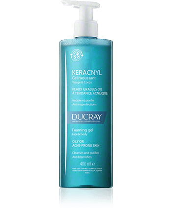 Ducray Keracnyl Waschgel für zu Akne neigende Haut 400ml
