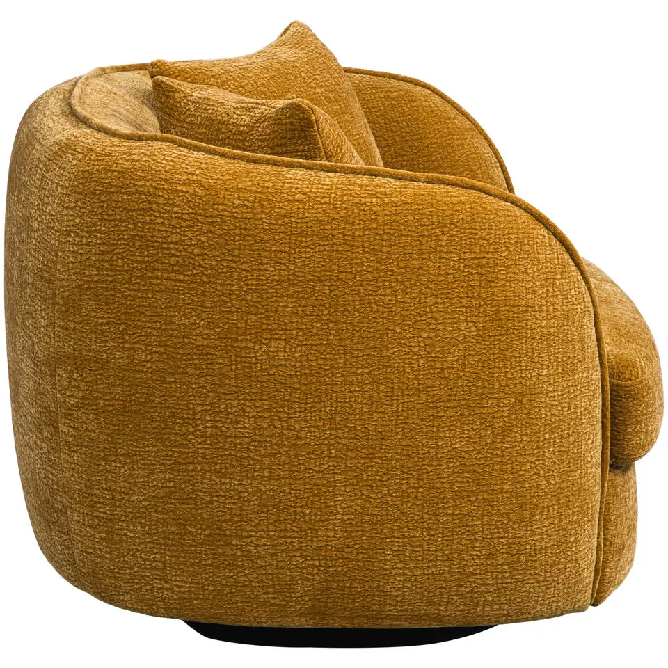 Draaibare Loveseat Enzio - stof Elephant - okergeel