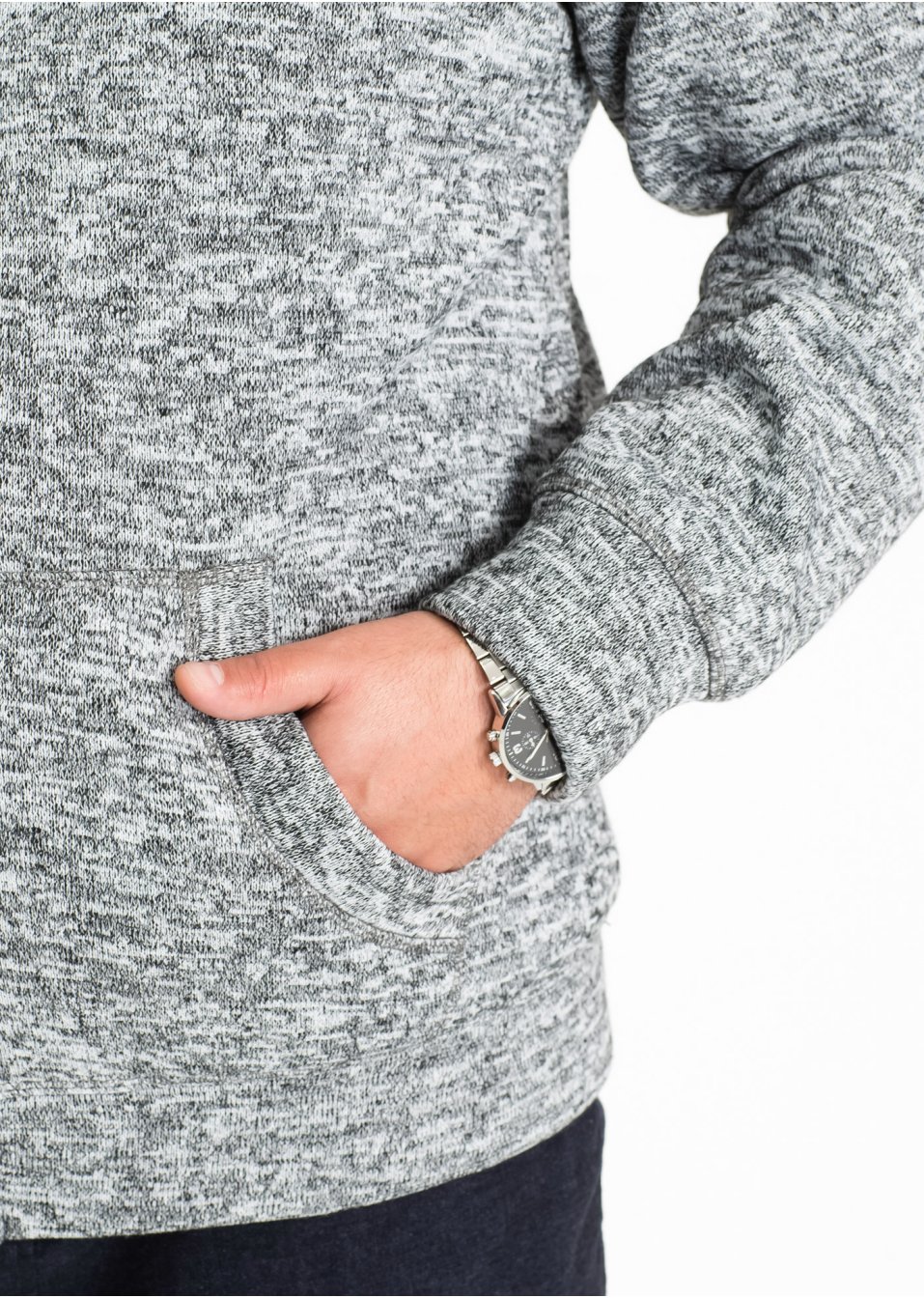 Veste sweat à capuche avec doublure peluche