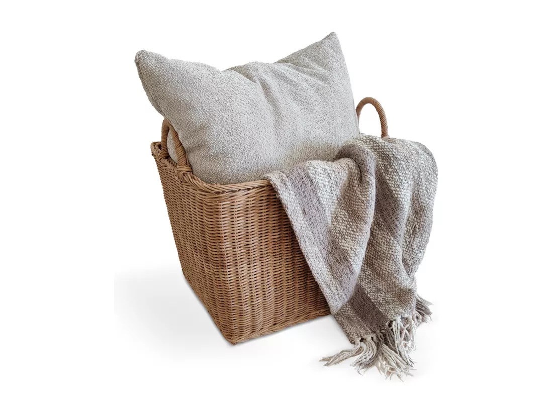 Panier en Rotin avec Poignées - 45x35CM - Luisa Naturel