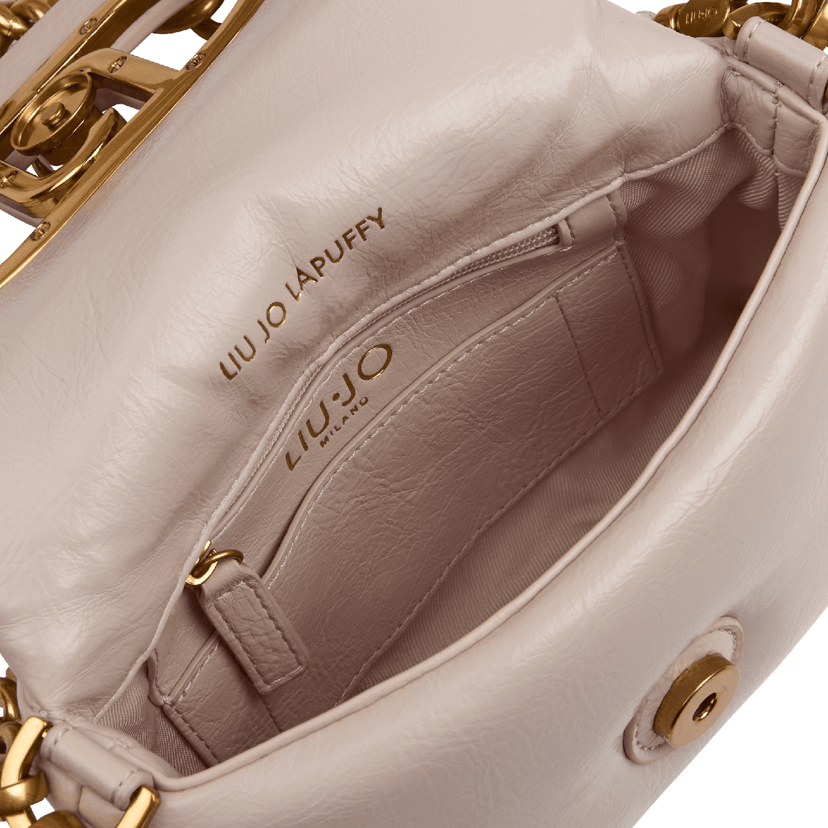 Sac bandoulière effet puffy | Beige