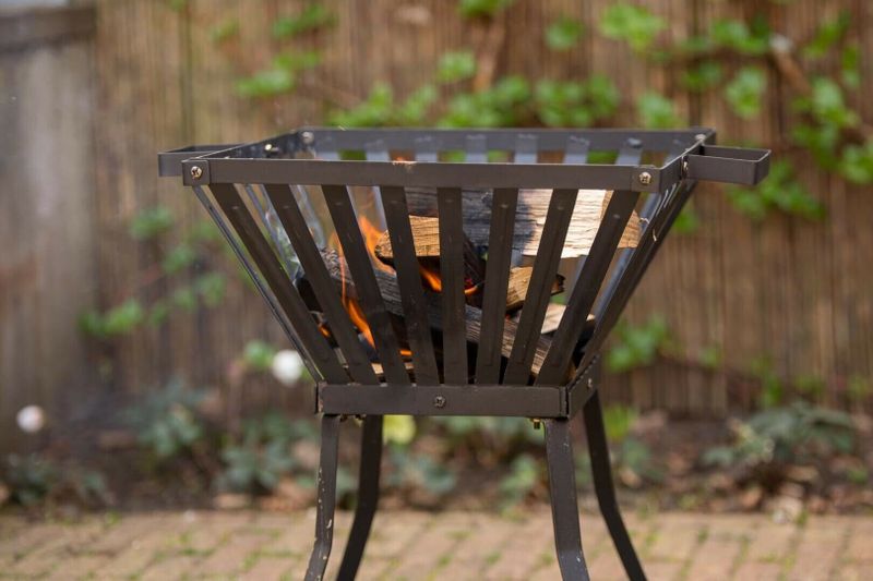 RedFire – Denver – Asplaat – Zwart - Staal – Vuurkorf – Fireplace – Stevig staal - Terrasverwarming – Sfeerhaard