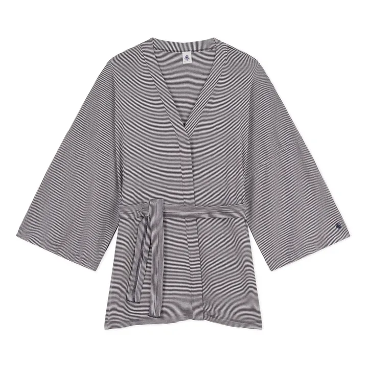 Petit Bateau Kimono Minatto Rayé - Collection Femme | Bleu marine