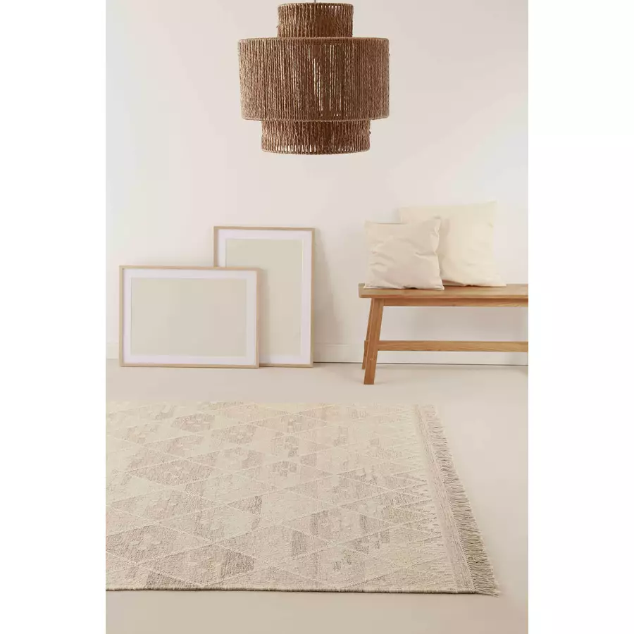 Green Looop Kelim Teppich Vermont beige
