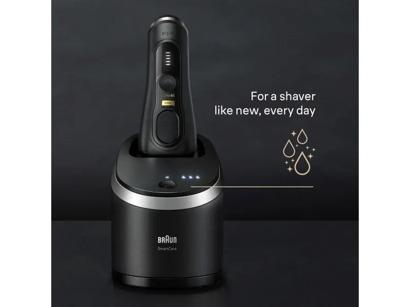 Braun Series 9 Pro  9560cc, Sort, Batteri, Lithium-Ion (Li-Ion), Indbygget batteri, 60 min., Kasse