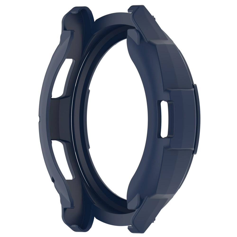 Samsung Galaxy Watch 6 Classic (43mm) Gummi Hülle Bumper mit Lünettenring - Blau