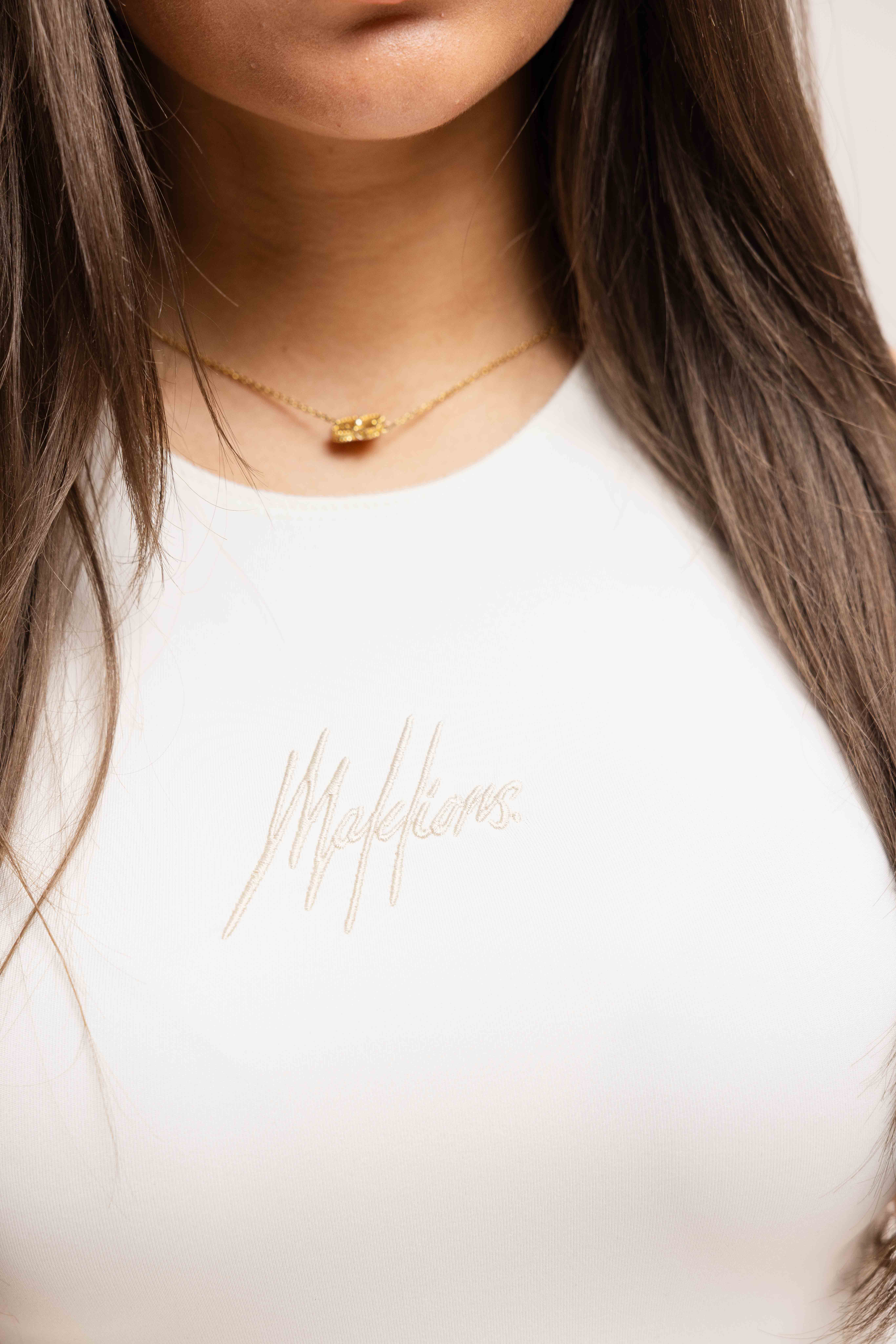 Malelions Deconstructed Bodysuit Dames Gebroken Wit