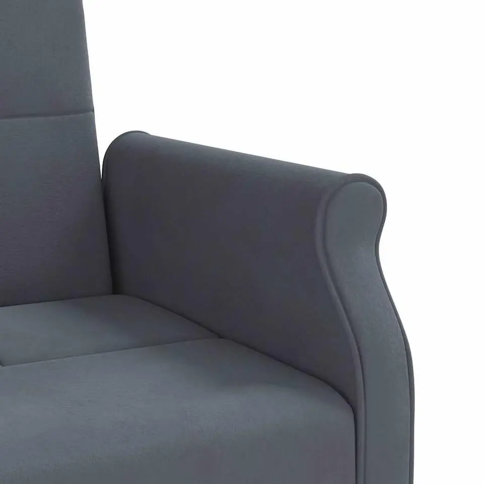 vidaXL - Slaapbank - Donkergrijs - Fluweel - Met kussens