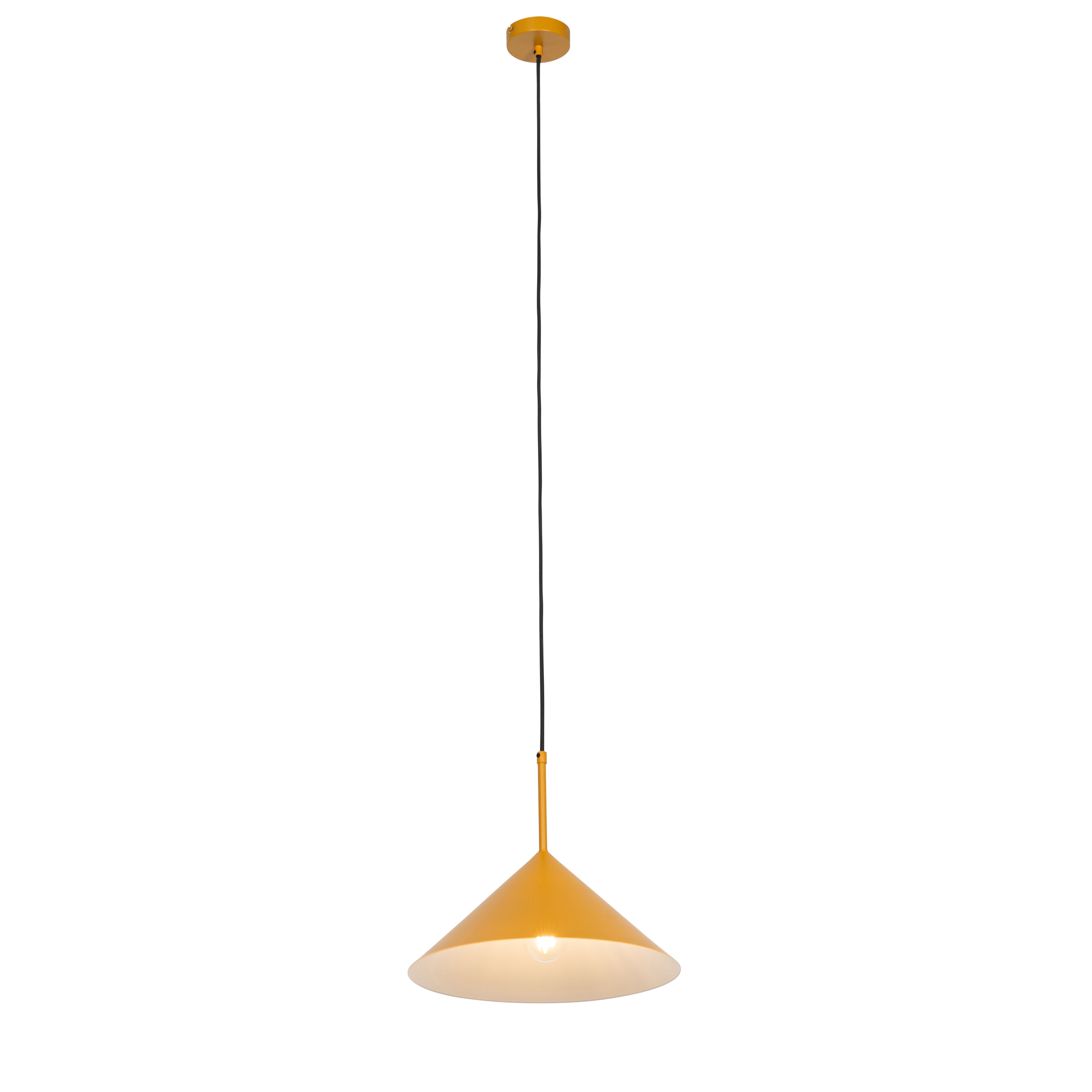 Design hanglamp geel driehoek - Triangolo