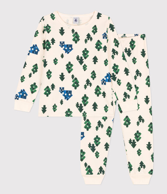 Pyjama imprimé chalet en molleton enfant