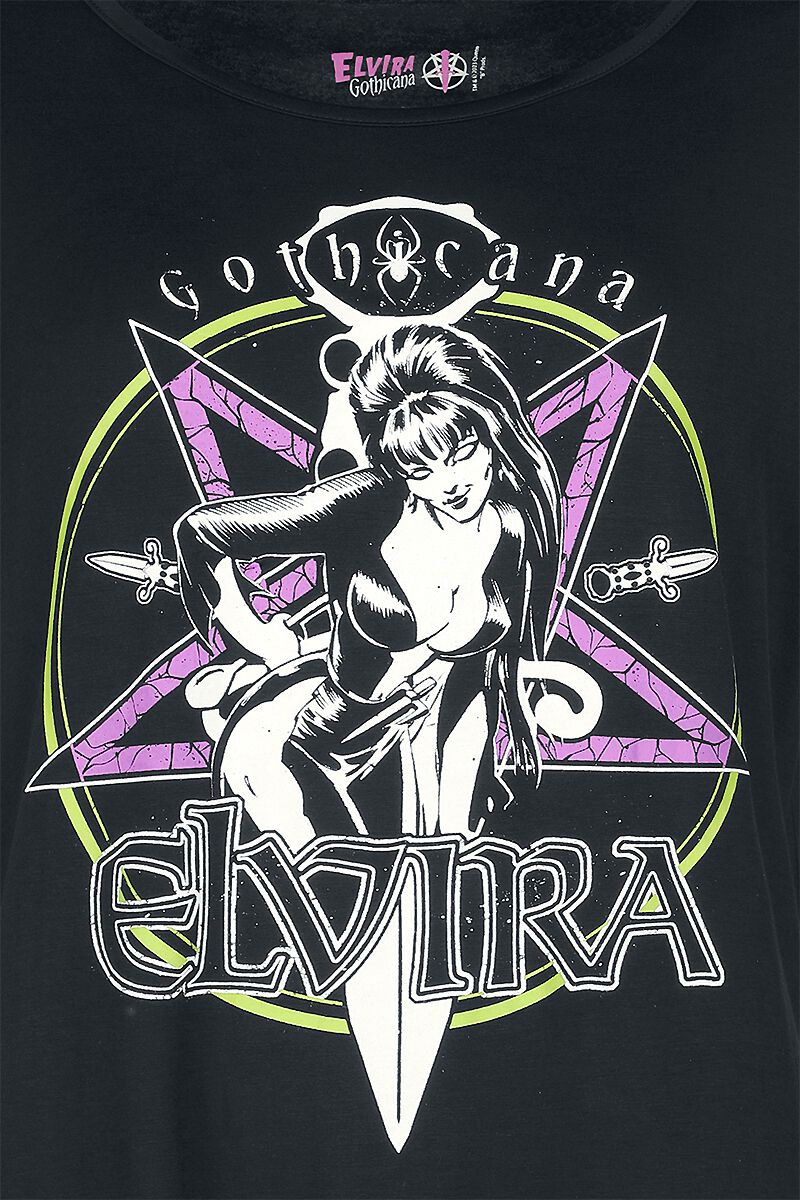 Gothicana X Elvira - T-shirt | Gothicana by EMP T-Shirt Manches courtes