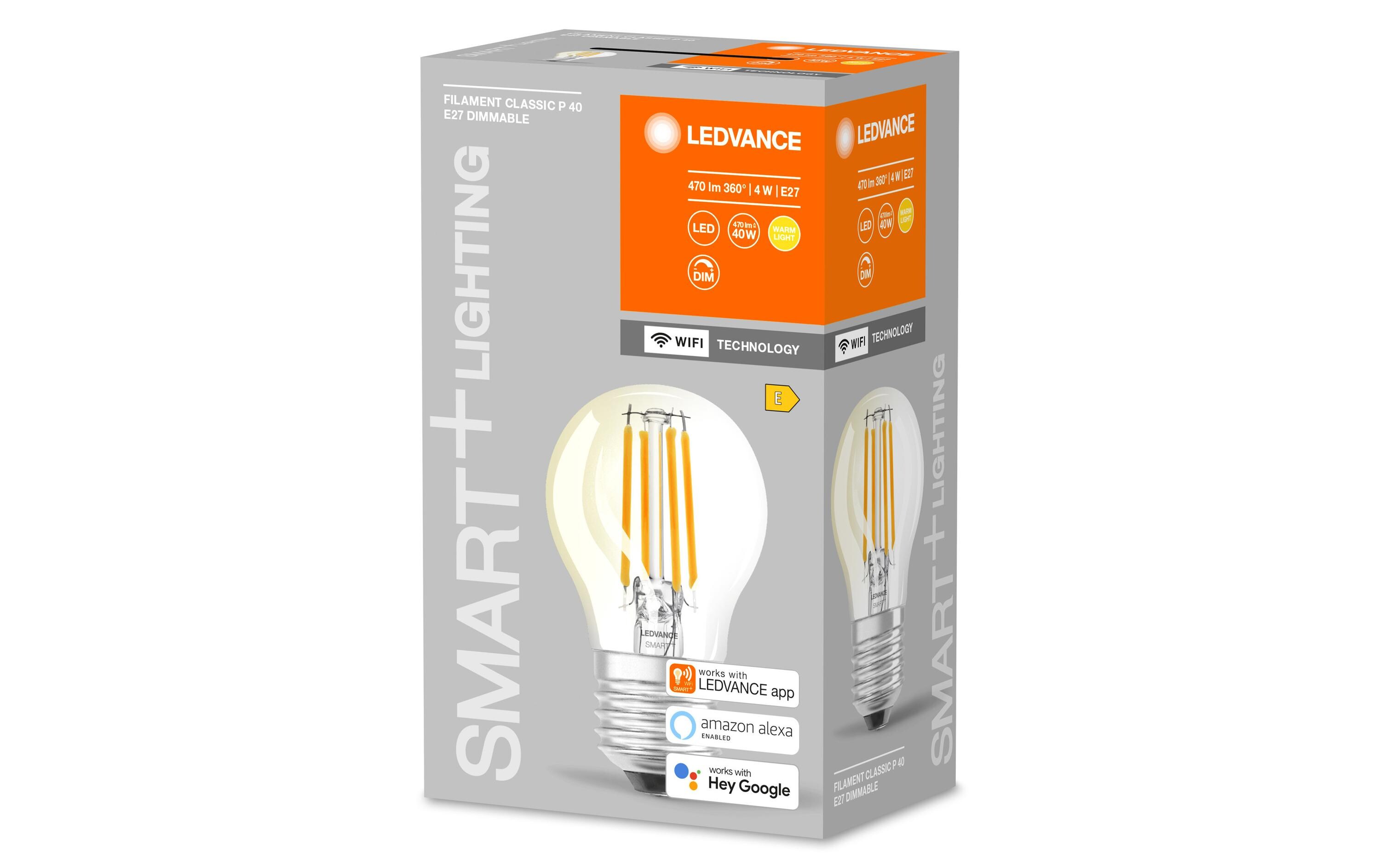 Leuchtmittel SMART+ Mini Bulb, Filament, 4W, E27, WiFiSmart Leuchtmittel mit WiFi- Technologie
