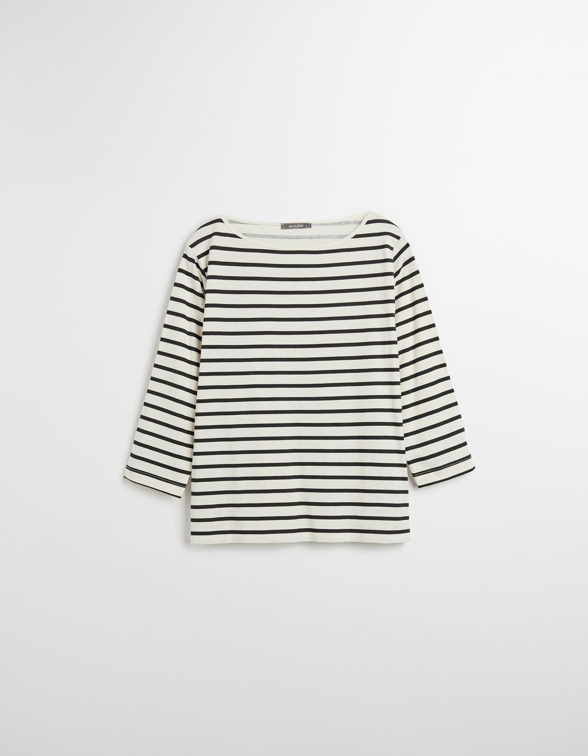 Camisola Riscas, Mulher, Azul Escuro