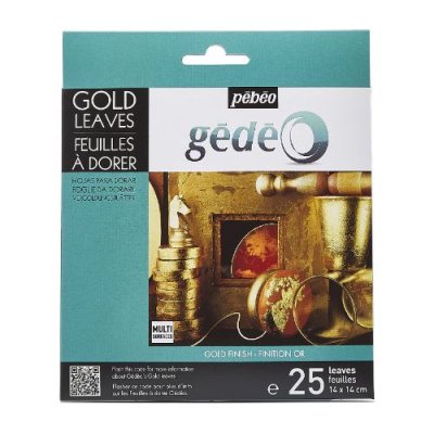 Pebeo Gedeo Gold Leaf: 14x14cm, Pack Of 25