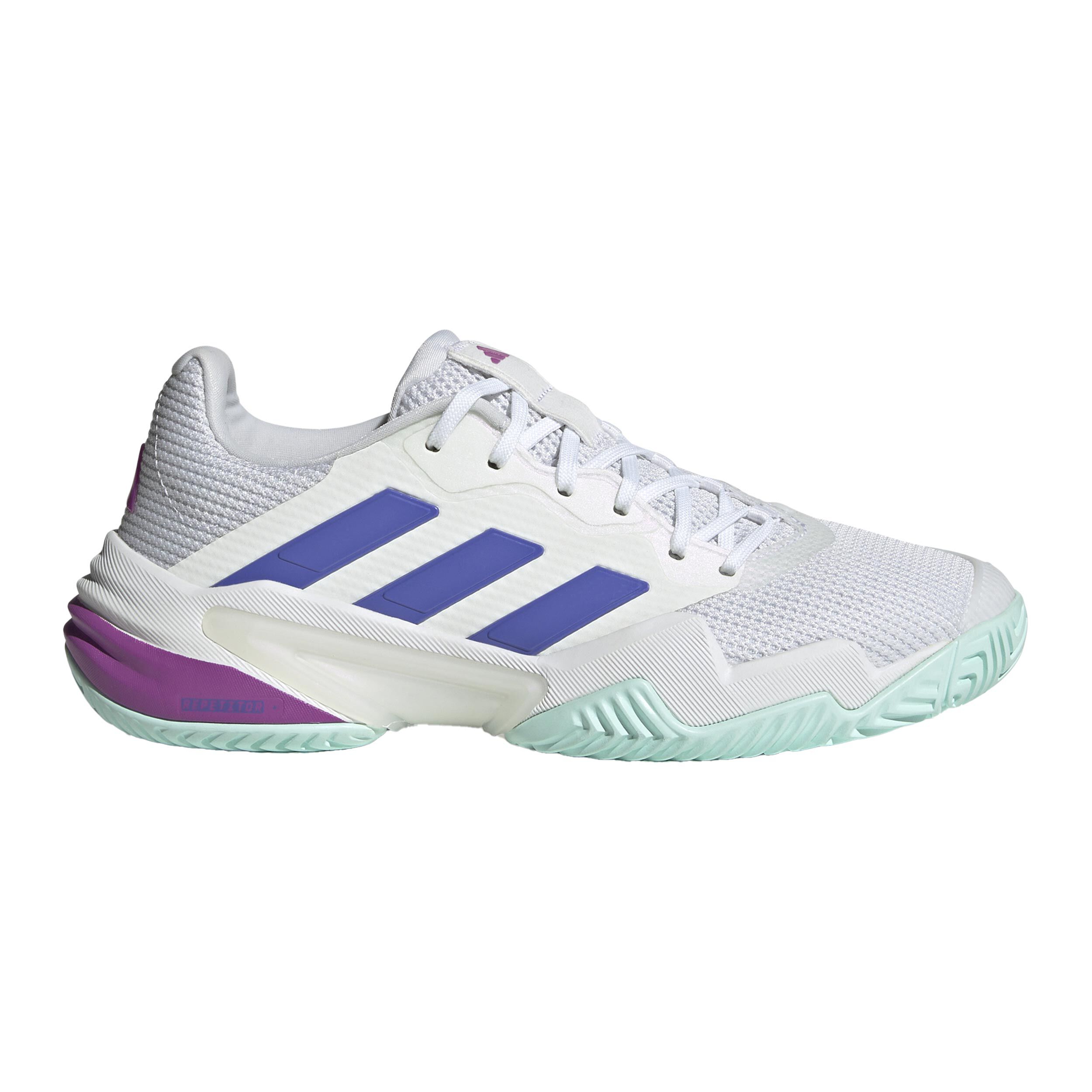 adidas Barricade 13 Chaussures Toutes Surfaces Femmes - Blanc , Bleu