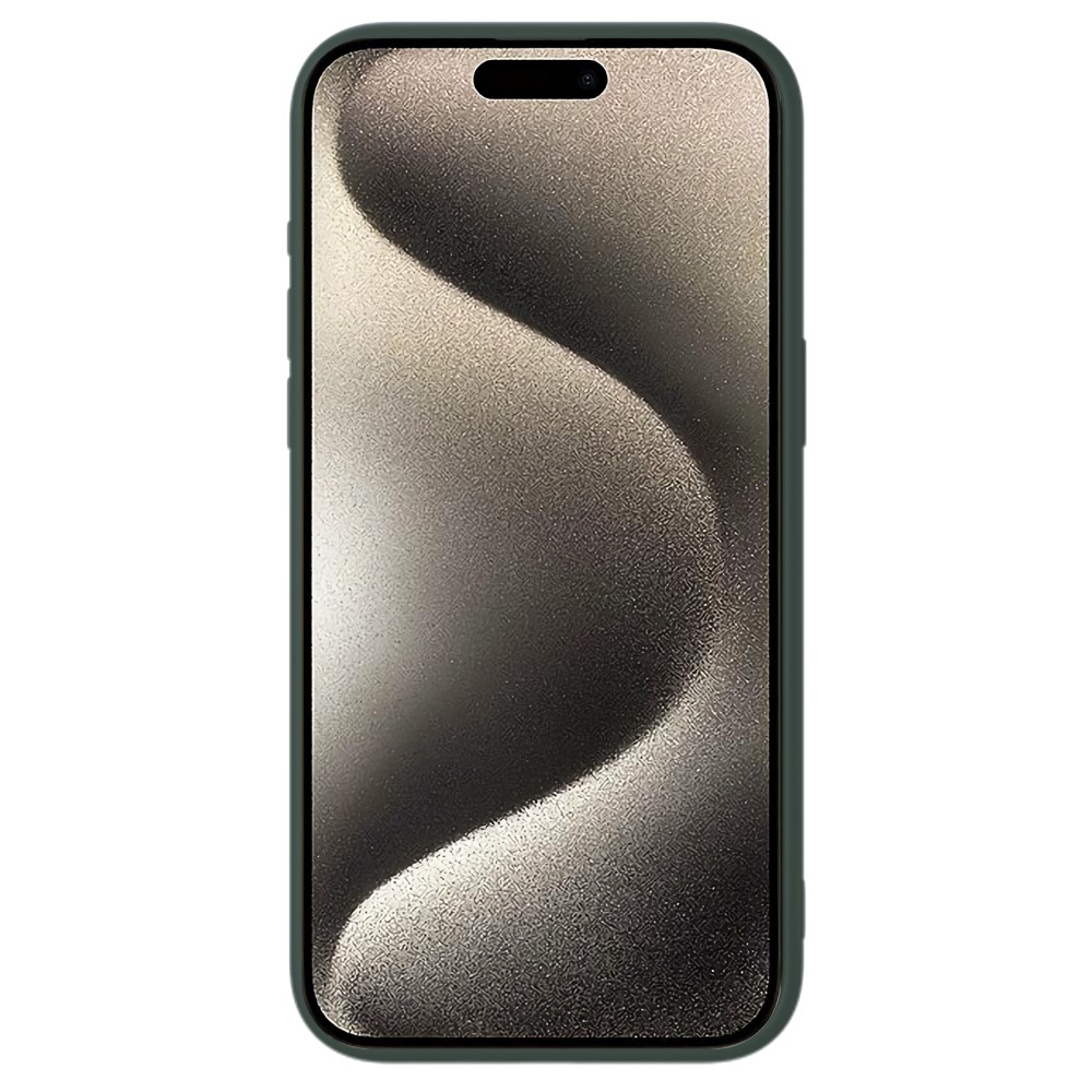 iPhone 15 Pro MagSafe Silikon Schutz Hülle Cam-Slider Kameraschutz - Dunkelgrün