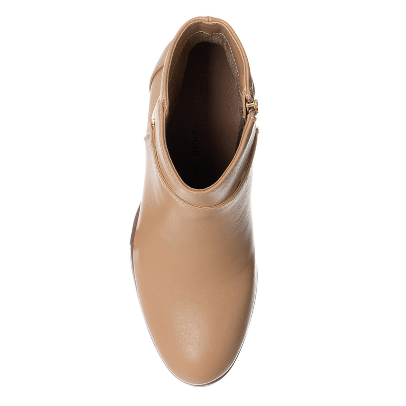 Laura Biagiotti Bottines Pauline beiges - Talon 7.5 cm