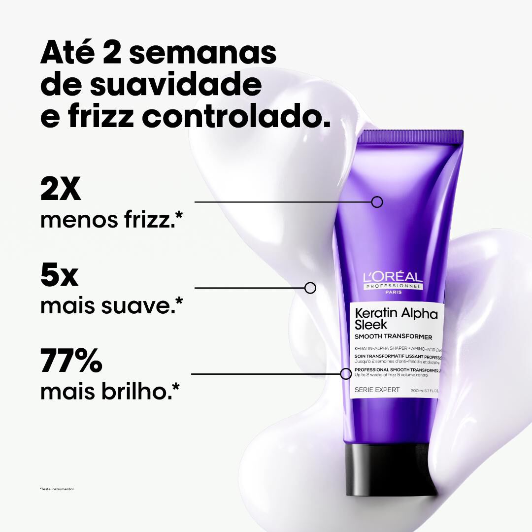 SERIE EXPERT Tratamento Progressivo Smooth Transformer Keratin Alpha Sleek - 200ml