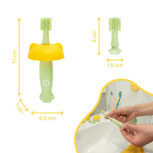 Brosse à dents évolutive en silicone - BADABULLE