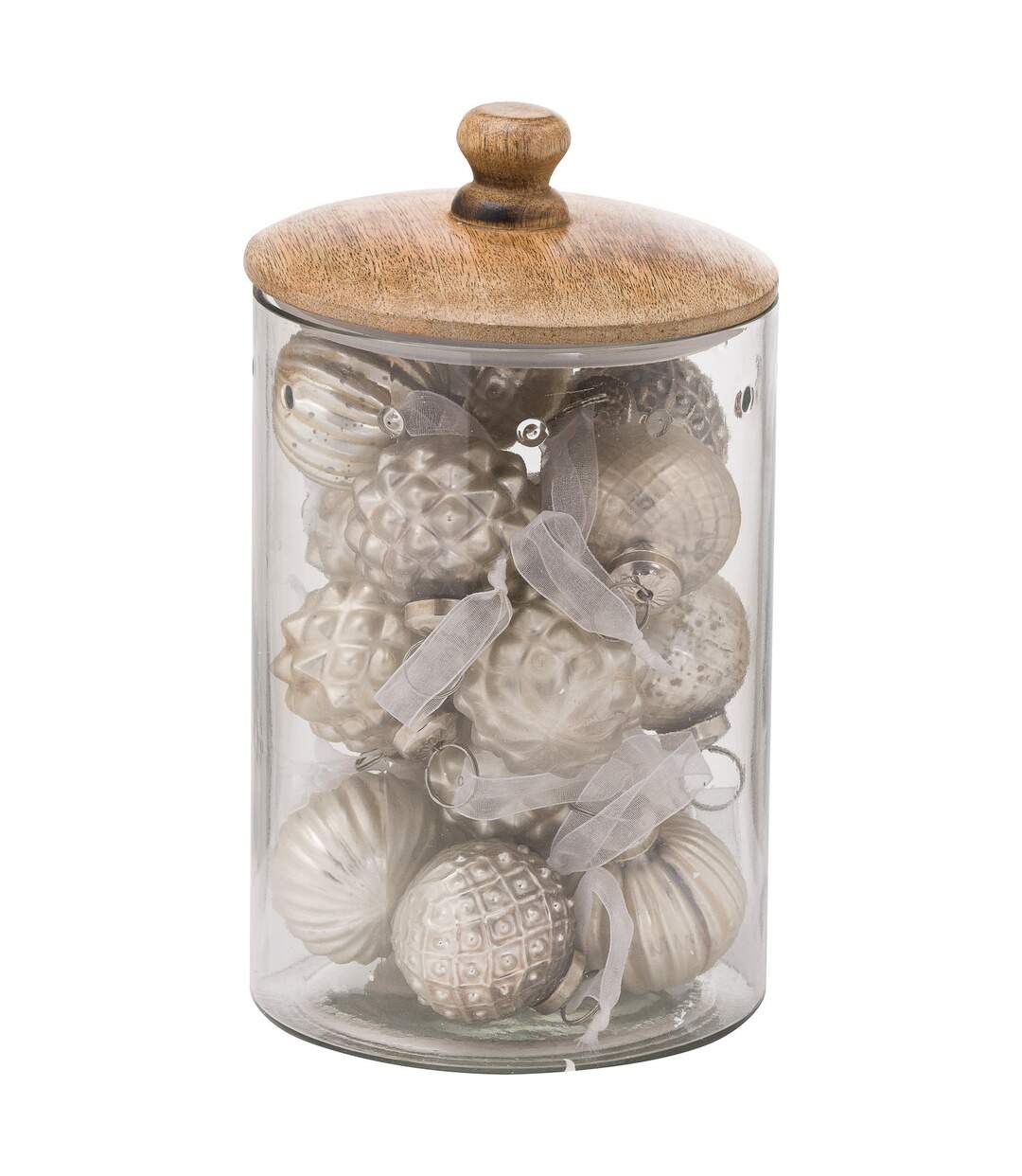 Hill Interiors - Boule de Noël (Argenté) (19 cm x 10 cm x 10 cm) - UTHI4449