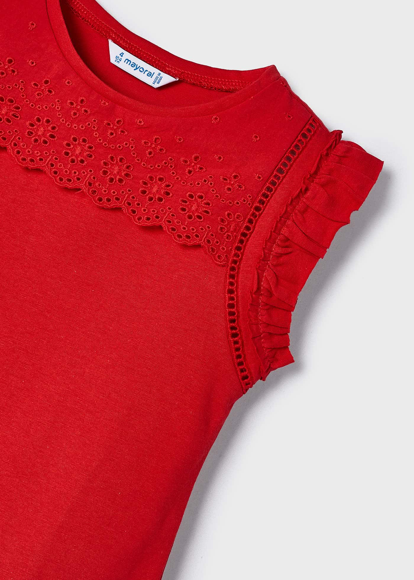 Camiseta perfurada Better Cotton para meninas em Granada