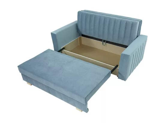 Canapé convertible Columbus 137, Boîte de literie, 83x160x98cm, Mobilier déjà assemblé