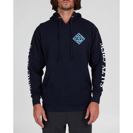 Salty Crew Tippet Shores Fill Hood Fleece Navy Men FA23