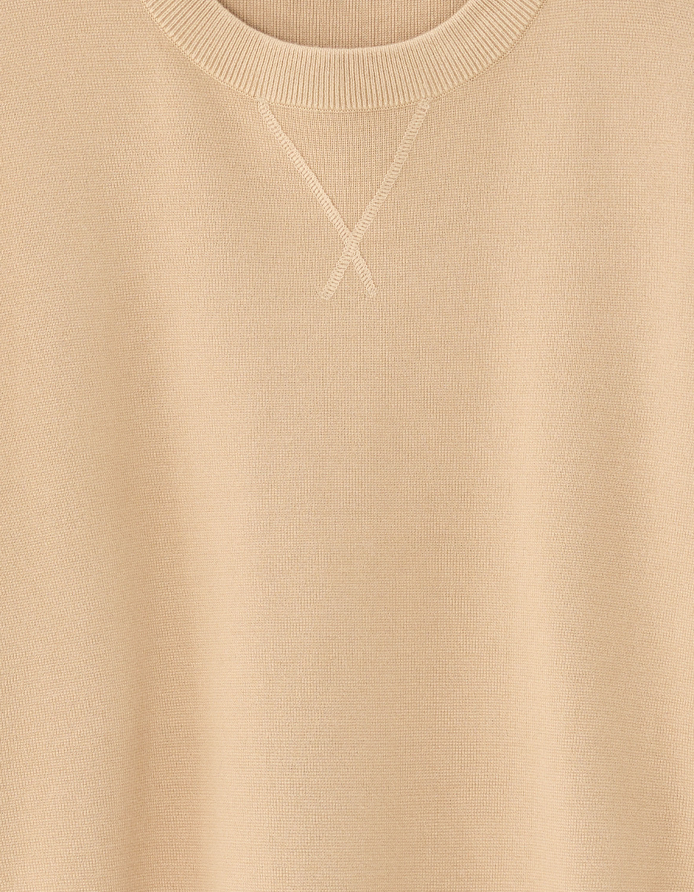 Pull ample en maille compacte - beige