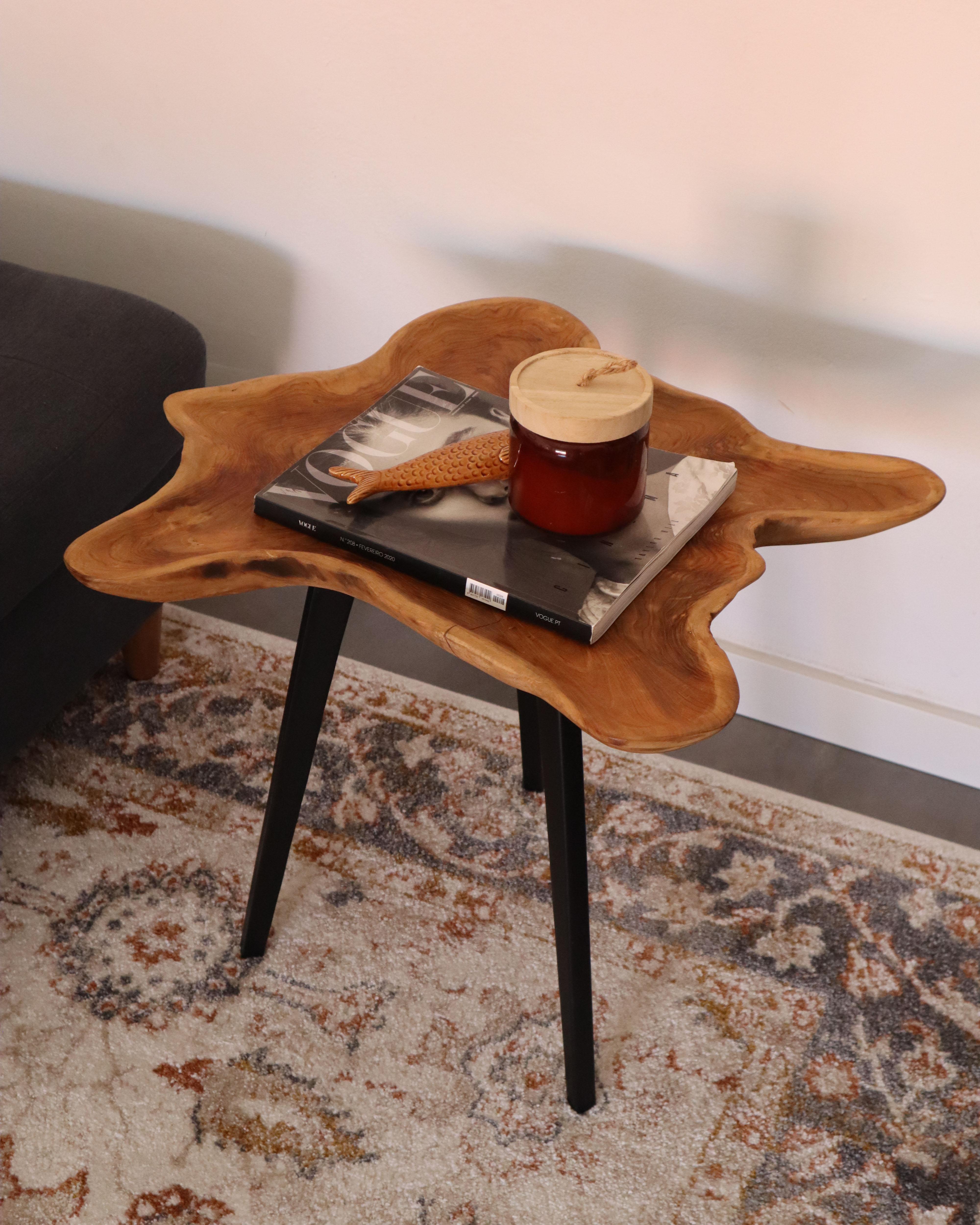 Bijzettafel ELSA Teakhout Bruin