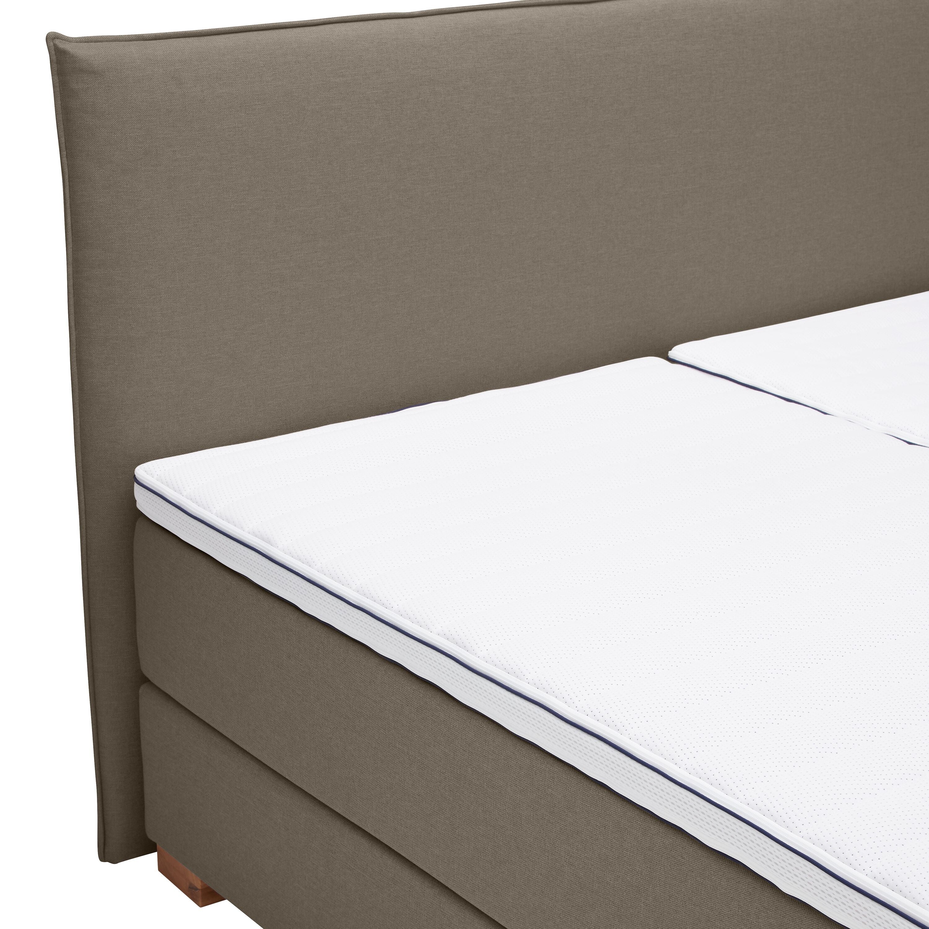 bico GOODNIGHT Boxspringbett - Hellgrau / B: 180.0 cm x T: 200.0 cm