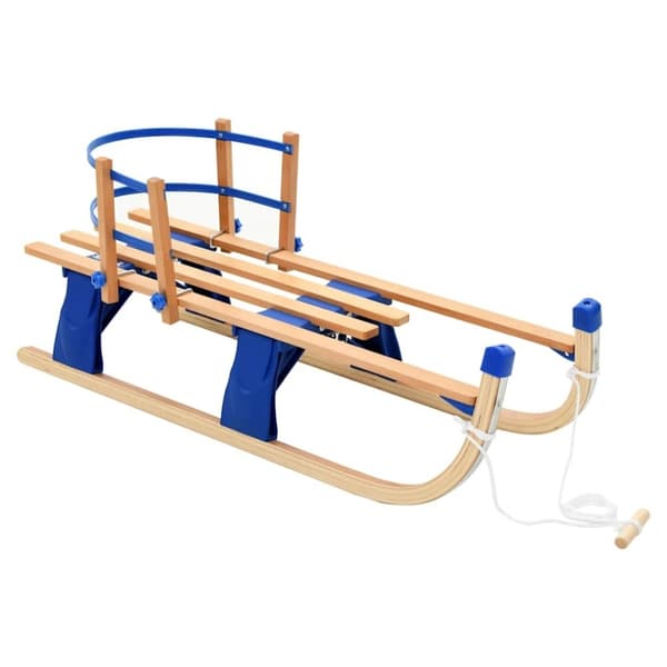 vidaXL Trekjelke med ryggstøtte sammenleggbar 119 cm