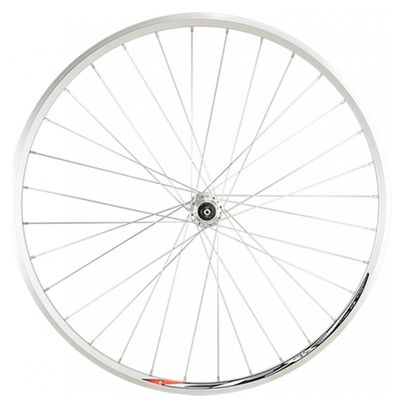 Roue route 700 ar blocage rl a visser 5/6/7v jante argent mach1 cfx20 moy miche magnum 32t